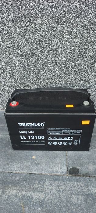 Akumulator Triathlon LongLige AGM 12V  100Ahvdo kampera łódki