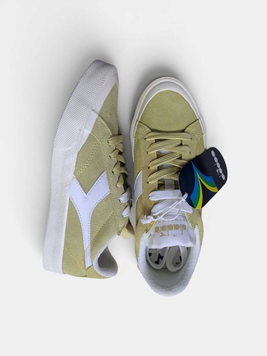 Diadora Melody H Suede sneakersy skórzane pastelowe żółte rozm. 36