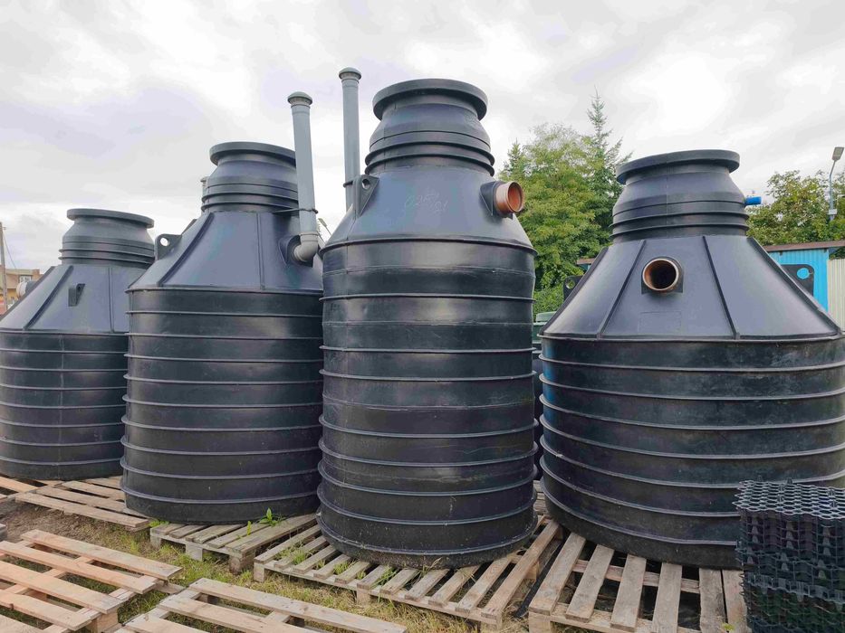 Zbiornik retencyjny na deszczówkę Osadnik Szambo PE 3500L 4200L Mikroretencja Dotacje