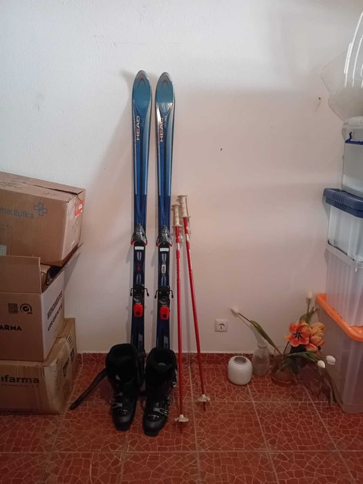 skis com botas tam 39/40