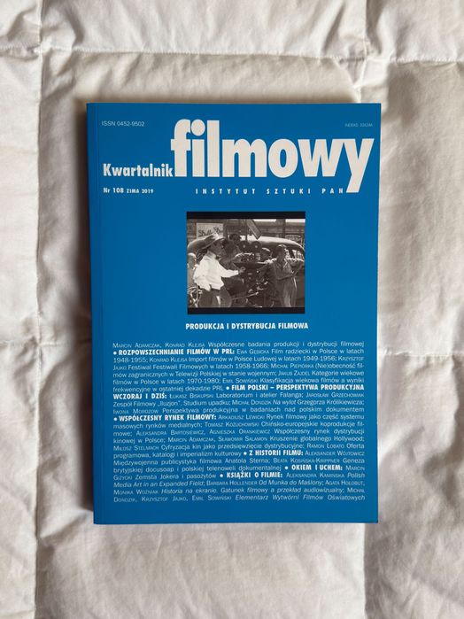 Kwartalnik Filmowy Nr 108 (zima 2019). Produkcja i dystrybucja filmowa