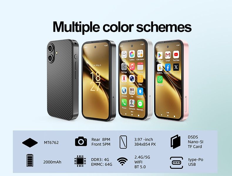 Міні смартфон Soyes Q333 4g, 4/64 ГБ.,2 сім.