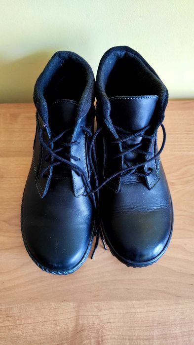 Nowe buty damskie Helios Komfort rozmiar 38-czarne, naturalna skóra