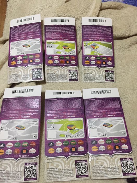 Стакан плюс 6 билетов ЕВРО 2012 в подарок