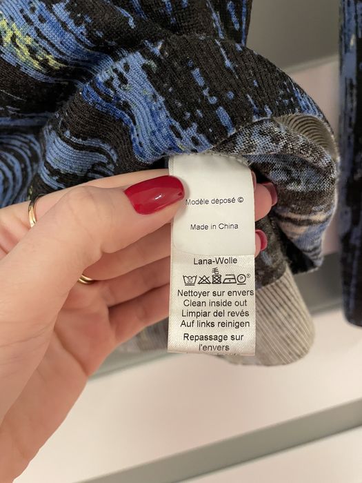Sweter Kenzo wełna granatowy