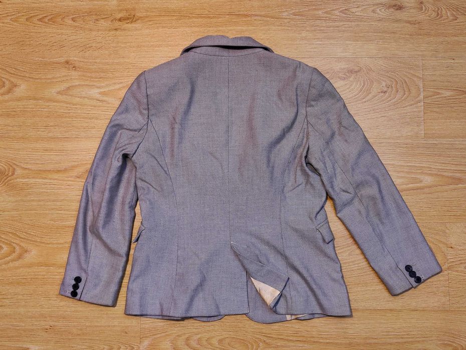 Blazer tipo Twede Cinza e rosa salmão Zara Basic, L / 30