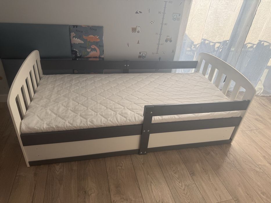 Łóżko pojedyńcze 160x80 z materacem i schowkiem