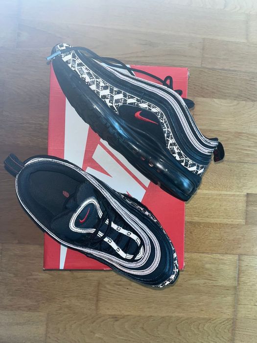 Nike air Max 97 all-over print black red