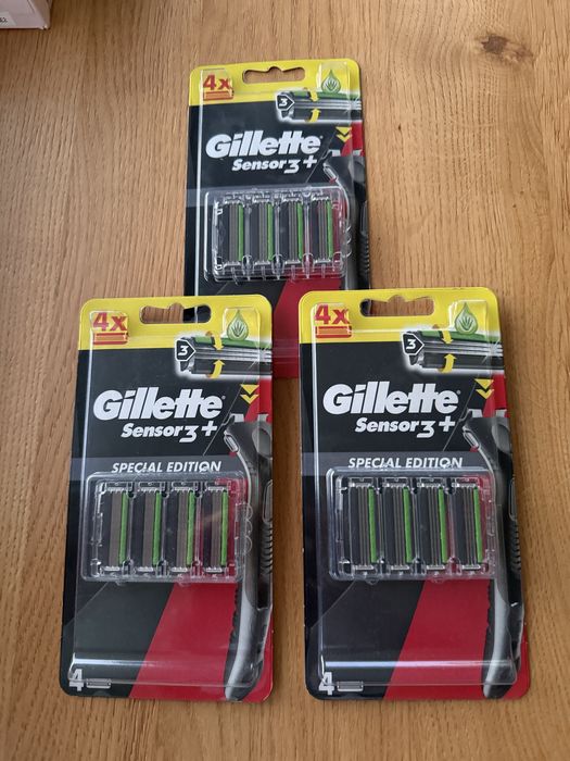 Gillette Sensor 3+ Specjal edition trzy opakiwania 12 sztuk