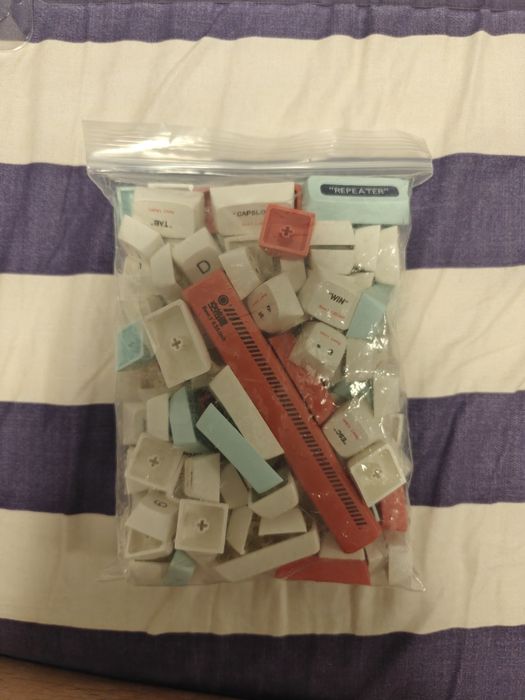 Keycaps estilo plástico