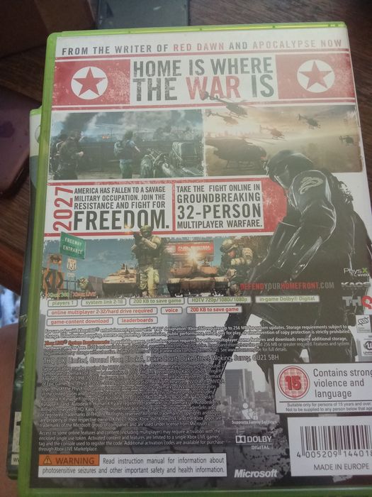 Płyta homefront Xbox