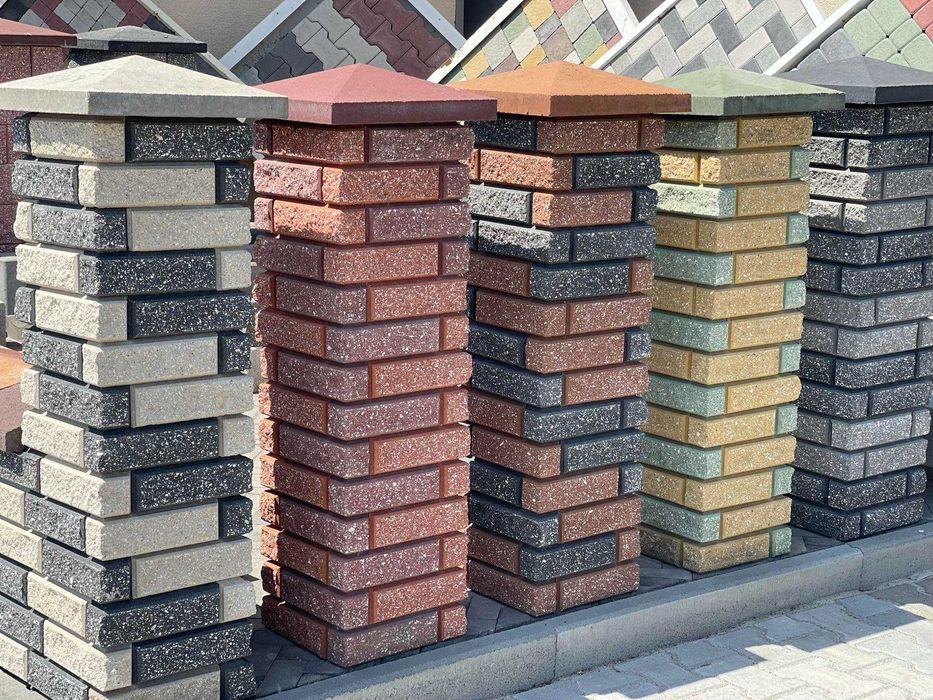 Цегла кирпич КАЯ , рваний камінь ( лего ) бруківка, поребрик, блок