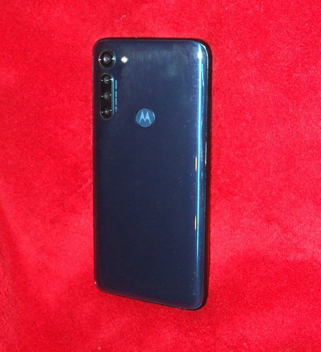 Motorola G8 Power niebieski lazurowy + etui pudełko ładowarka