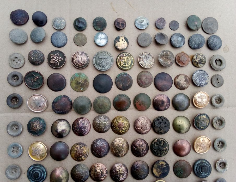 Гудзики РІА, Гудзики СССР, Гудзики Вермахт 170 штук