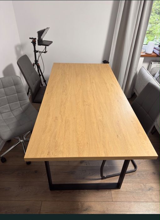 Stół Agata Stół 180 x 90 cm LOFT Metalowe Nogi Laminat