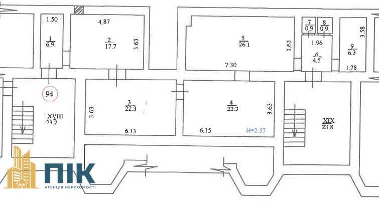 Без%! 110 м2,  підвальне приміщення (цоколь), є два фасадні входи.