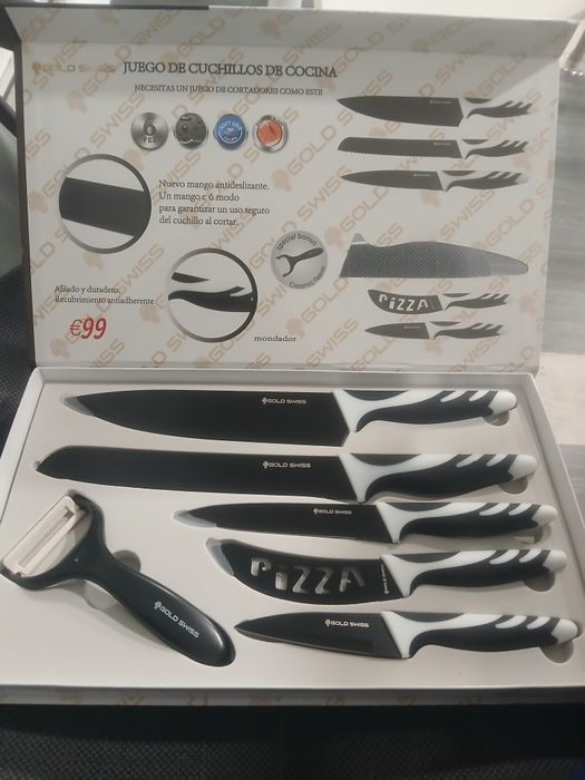 Vendo conjunto de facas para cozinha novo na caixa