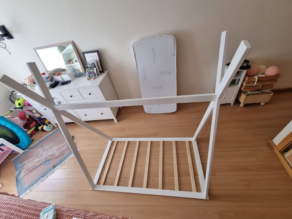 Cama Tipi 140X70 cm Zy Baby + colchão viscoelástico da Micuna