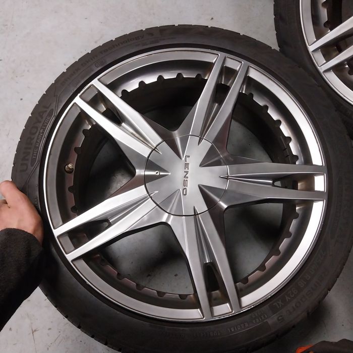 Oryginalne Felgi Aluminiowe LENSO Ford Volvo 18" 5x108 Stan IDEALNY !