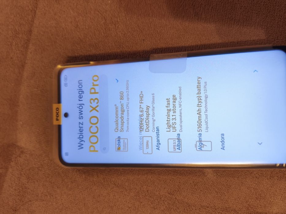 Poco X3 pro 6GB 128GB dodatkowo etui