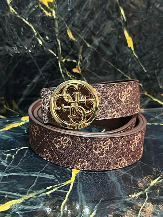 Pasek brązowy guess