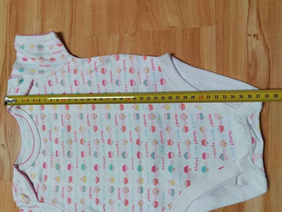 bawełniane body 74 krótki rękaw