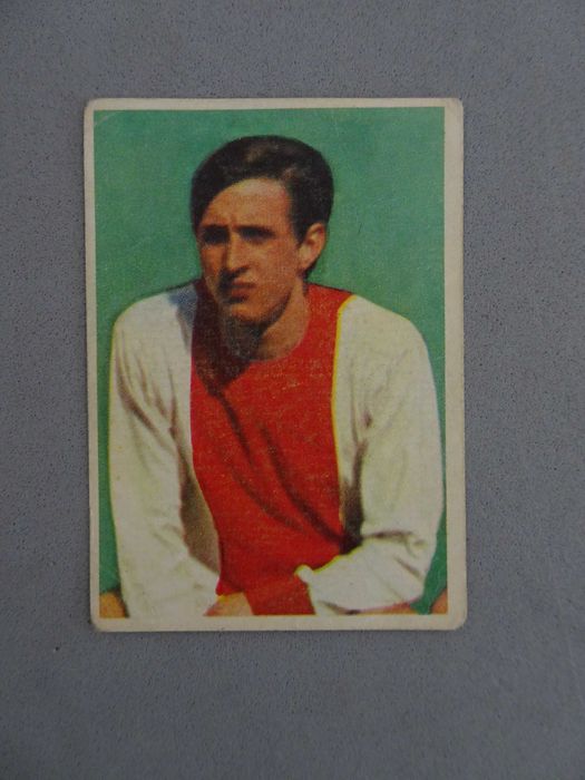 Raro cromo rookie Johan Cruyff caderneta Campeões Europeus de futebol 1967/68 Palirex