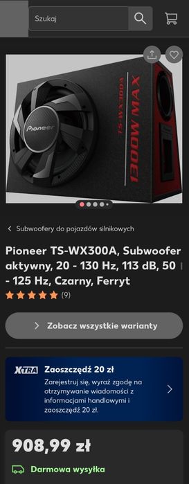 Skrzynia basowa Pioneer