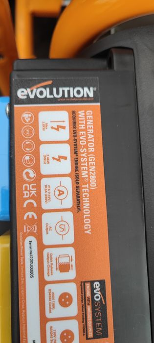 Agregat prądotwórczy EVO SYSTEM Silnik EVO200 + GEN200 2,8KW