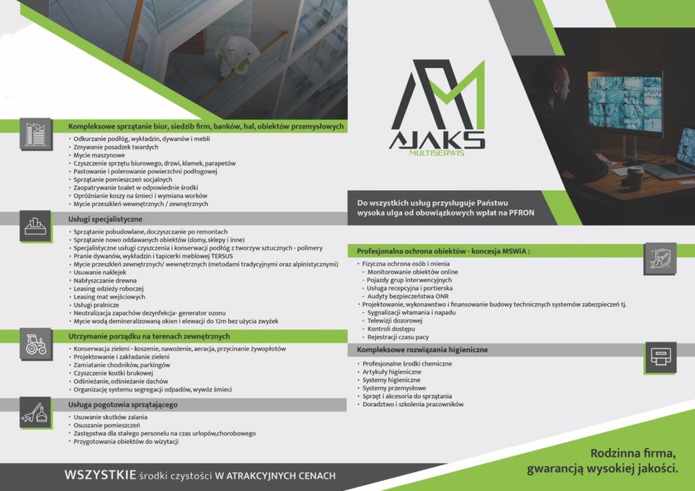 Usługi czystościowe