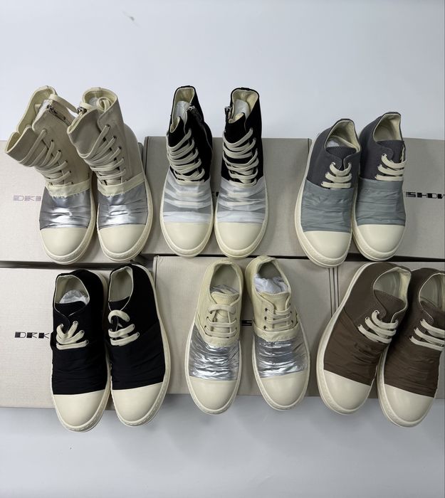 Нові Кеди Rick Owens Ramones Wrap DRKSHDW/Hustler Ramones/size 38-45/ Преміум якість!