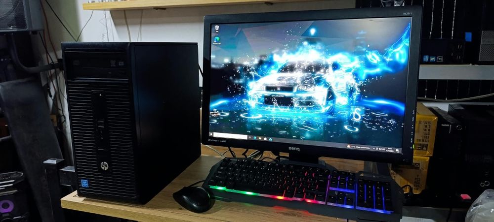 Super Zestaw Komputerowy Intel core i7, 8x3,10ghz, SSD 512gb +500gb, GeForce 2gb, ogromny Monitor 22 Cale,