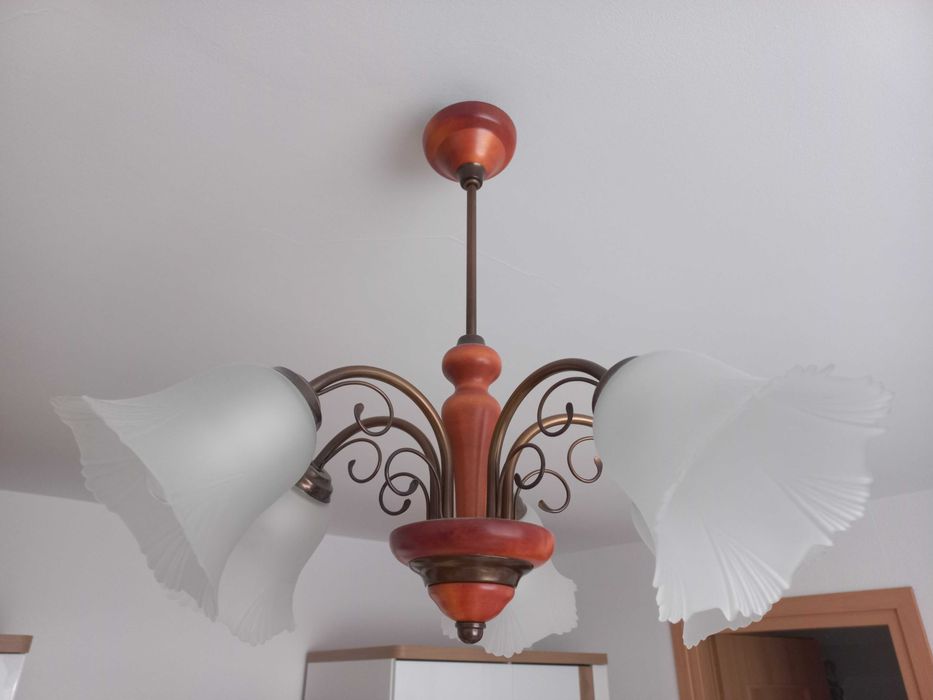 żyrandol pięcioramienny