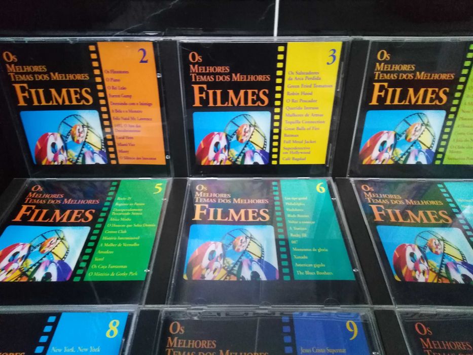 CDs da colecção "Os Melhores Temas dos Melhores Filmes" 9 Cds.