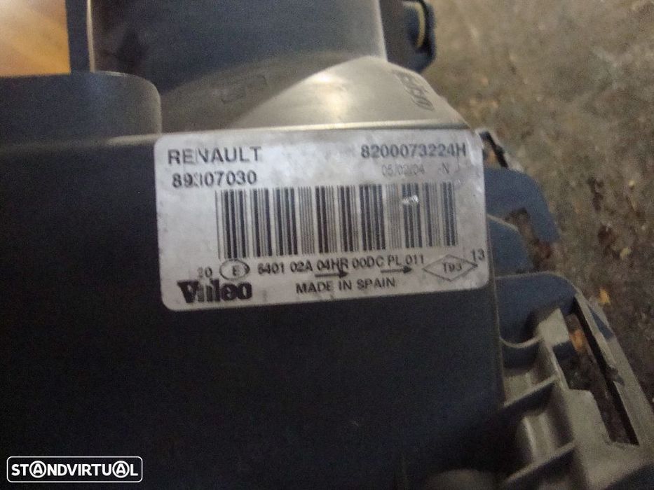 farol esquerdo Xenon Renault Megane 2003 a 2007