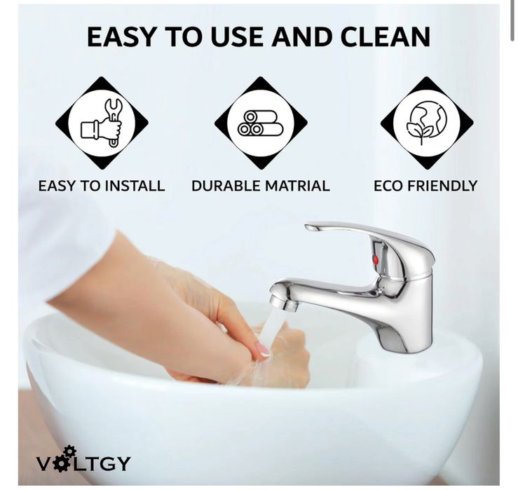 Chromowana bateria umywalkowa jednouchwytowa