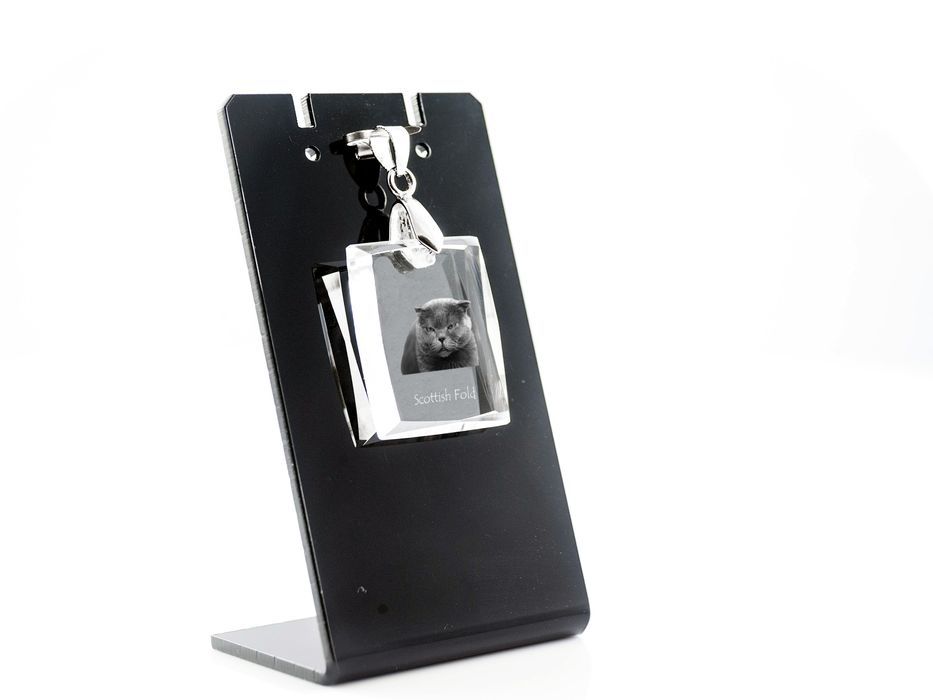 Szkocki fold wisiorek kryształowy z kotem Art-Dog