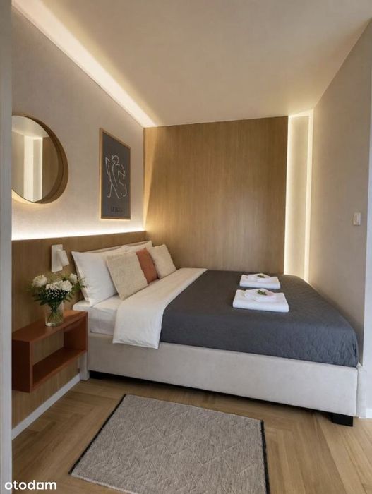 Apartament koło Mrągowa przy stoku narciarskim z widokiem na jezioro