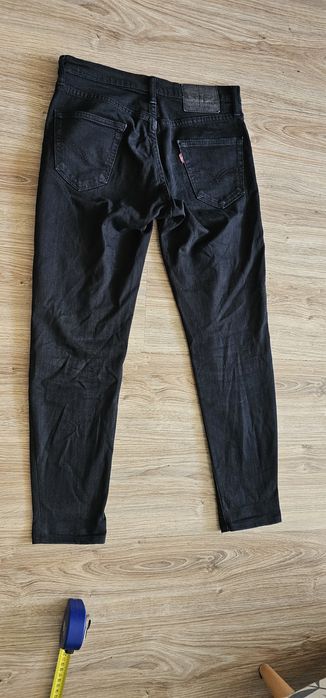 Levis 511 W30 L32 spodnie dżinsowe wymiary na zdjęciach  kolor czarny