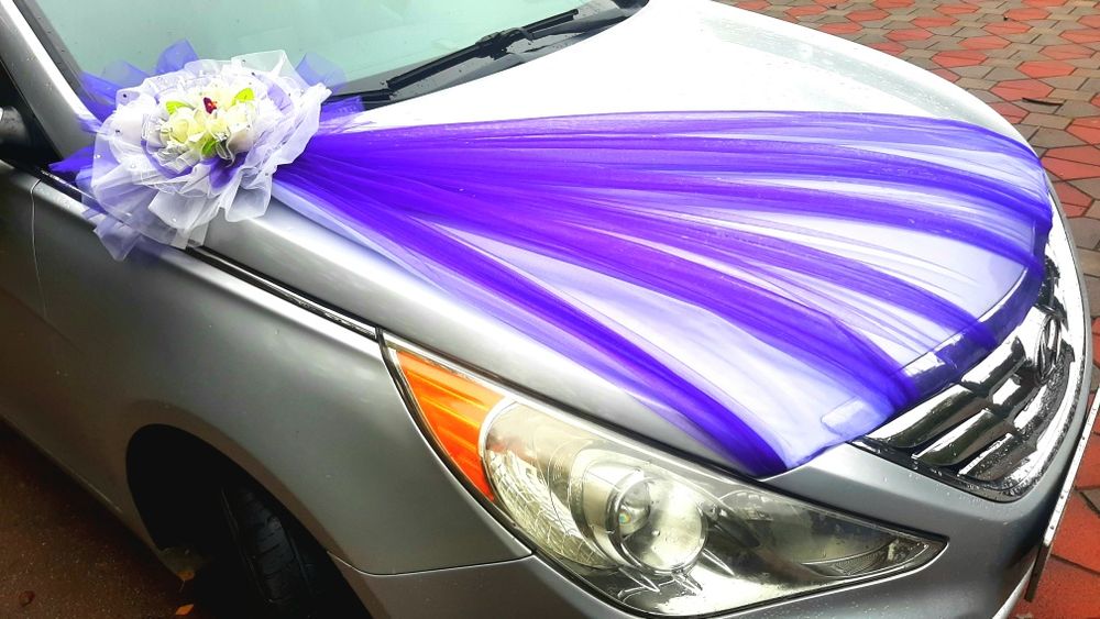 Украшения для авто на свадьбу