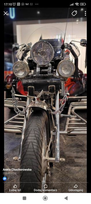 Trajka, trike, motocykl 3 kołowy boom family