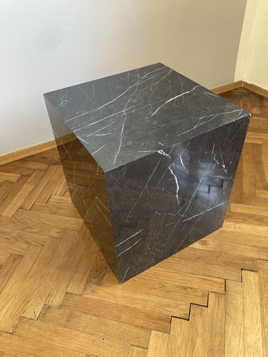 Stolik kawowy - podstawa - czarny marmur 45x45x50 !