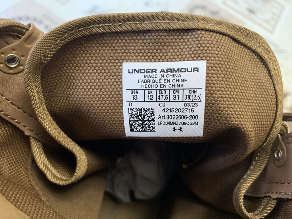 Берцы Under Armour Tac Loadout, новые оригинал