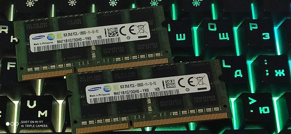 Пам'ять ДДР3 DDR3L 16GB 16ГБ 1600 8ГБ+8gb PC3L-12800S-11-13-F3 ноутбук