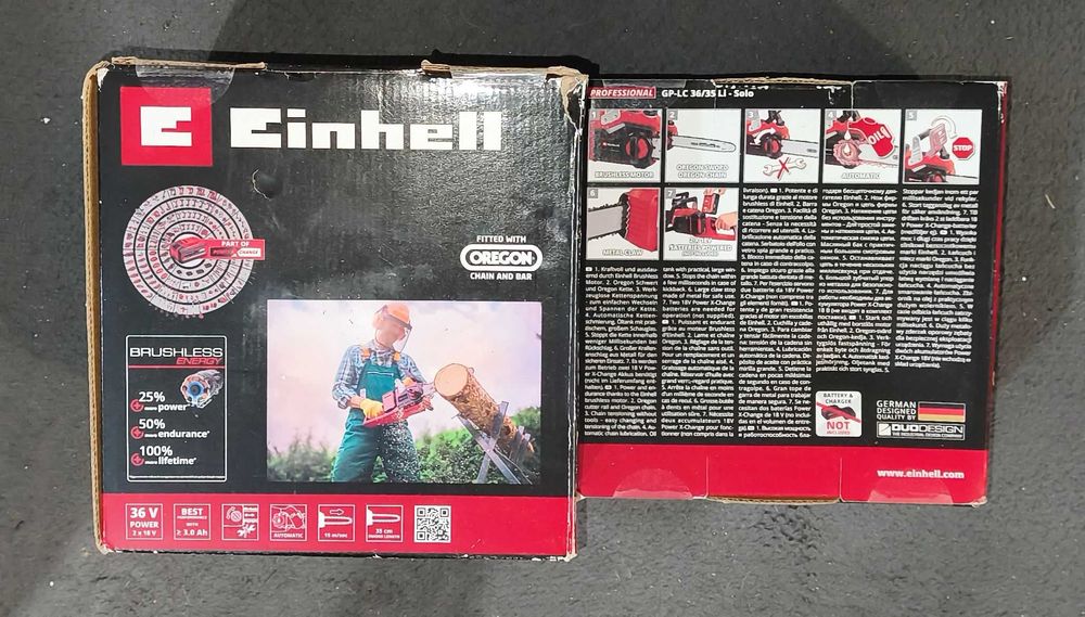 Motosserra Einhell GE-LC 36/35 Li-Solo (NOVO) + 2 Baterias 4.0Ah