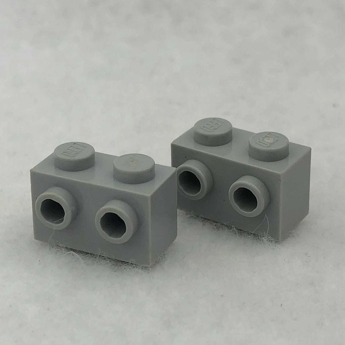 LEGO Klocek Cegła Brick 1x2 wypustki jasny szary 11211 6015344