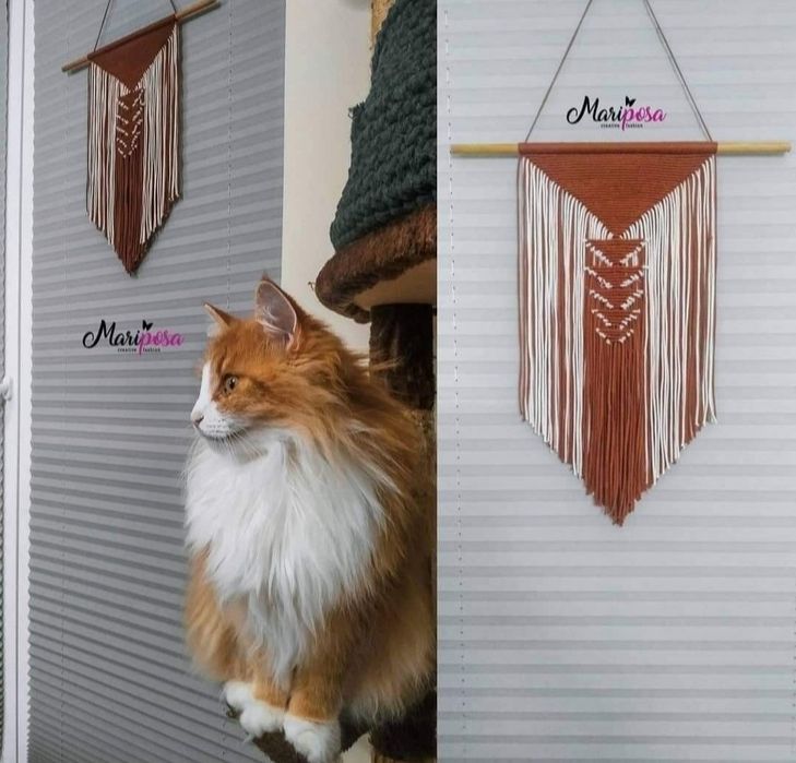 Makrama geometryczne styl Boho