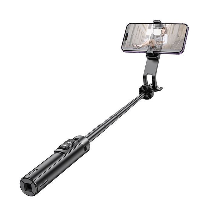 Selfie stick Hoco tripod z pilotem bezprzewodowym K21 czarny