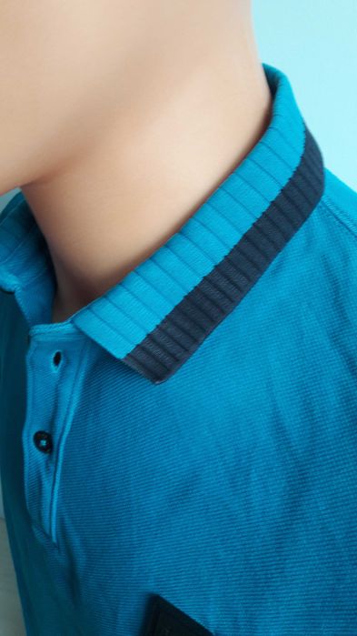 Bluzka polo Hugo Boss turkus