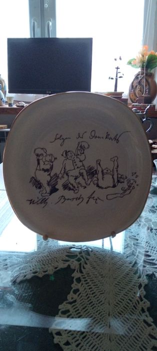 Autorska grafika na bavarskiej porcelanie